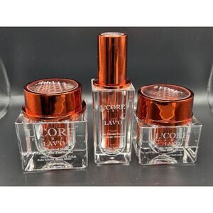L'Core Paris Lav'o Bio Thermal‎ Set Cream Mask and Serum 3-in-1 Gift Case New